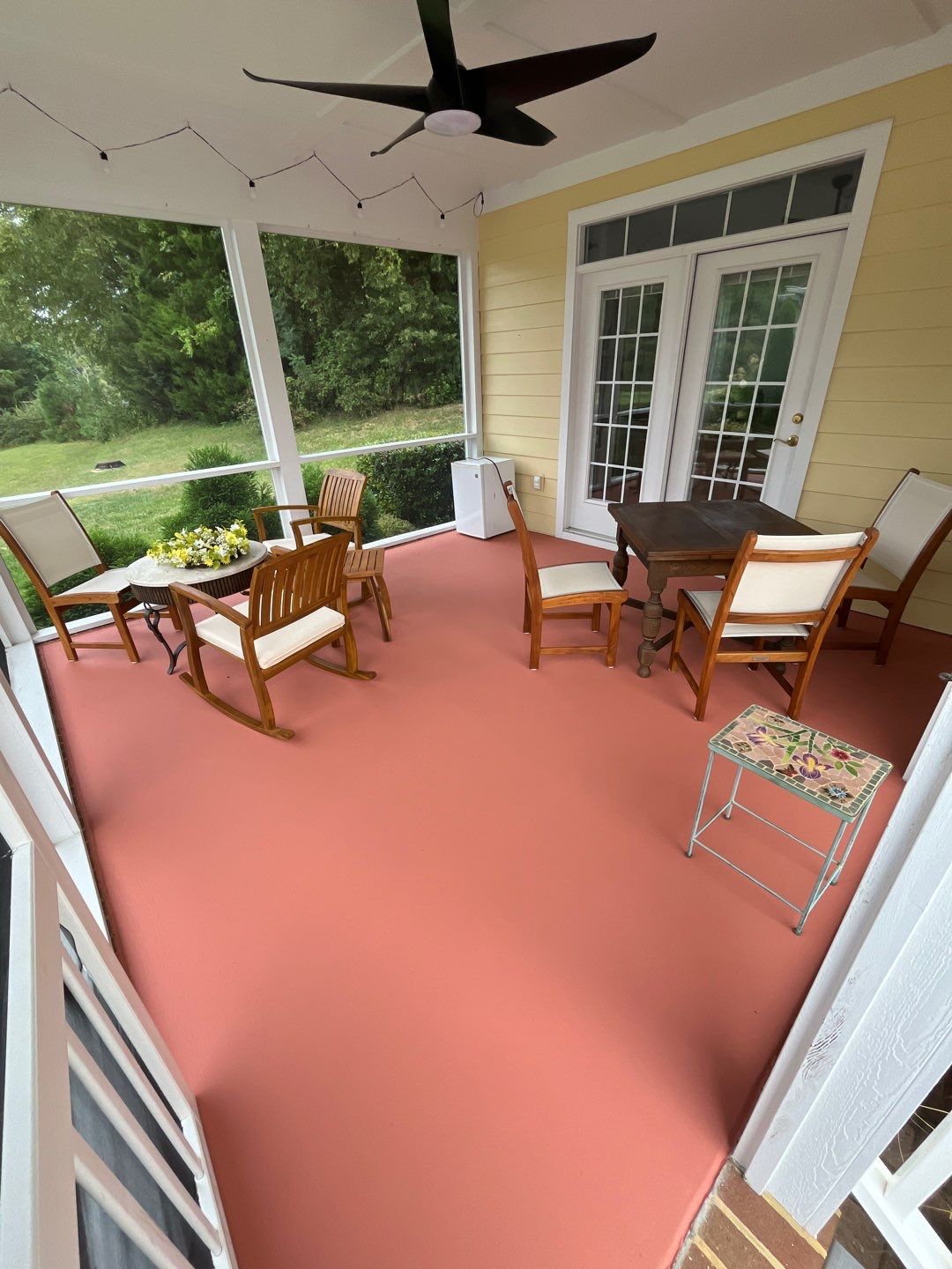 A Splash of Color - Porch Improvement in Richmond, Va